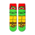 Close-up product shot of the TMNT Raphael socks showcasing the design details.