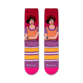 Flat lay product shot of Sixteen Candles socks showcasing the full design and colors.