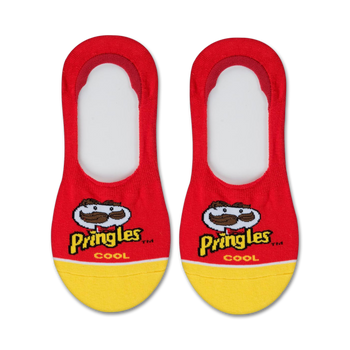 pringles pringles themed womens red novelty liner socks