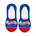 Pair of blue and red Pepsi-Cola no-show socks.  The socks feature the Pepsi logo and 'Cool' text.