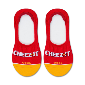cheez it cheez its themed womens red novelty liner socks