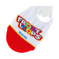 Lifestyle product shot of a pair of Froot Loops no-show socks on a white background.