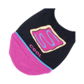 Close-up detail shot of a single Pop-Tart no-show sock, highlighting the pastry graphic and 'COOL' text.