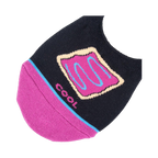 Close-up detail shot of a single Pop-Tart no-show sock, highlighting the pastry graphic and 'COOL' text.