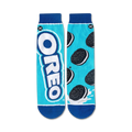 Flat lay product shot of the Oreo socks, highlighting the full design.