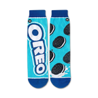 Flat lay product shot of the Oreo socks, highlighting the full design.