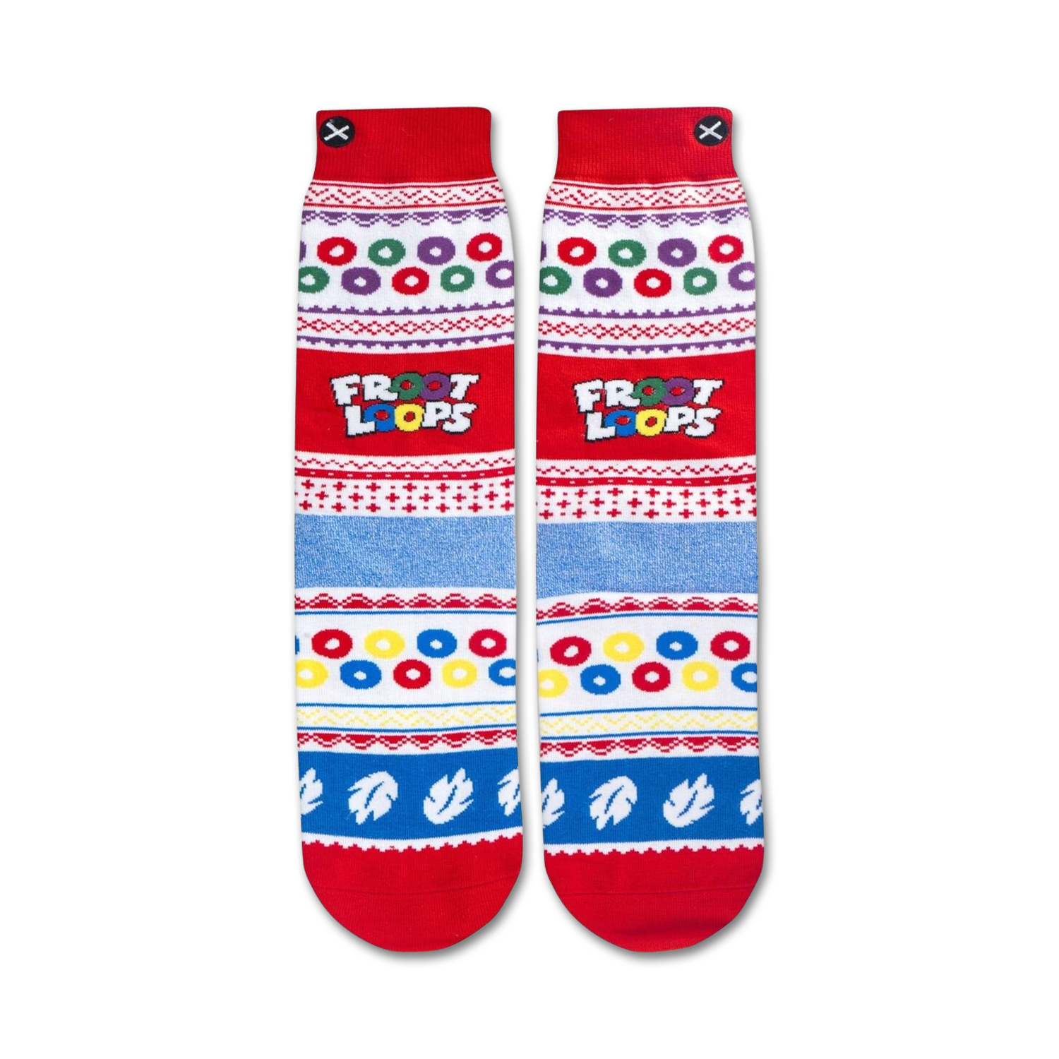 Lifestyle shot showing the socks on feet, highlighting their fit and style.