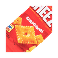 Detailed image showcasing the texture and design elements of the Cheez-It socks.