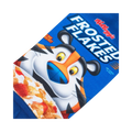 Detailed close-up shot of the Frosted Flakes cereal box design on the sock, focusing on Tony the Tiger.