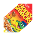 Detailed close-up of the Honey Smacks cereal box design on the socks, highlighting the mascot and cereal pieces.