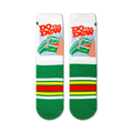 Flatlay showcasing a pair of Mountain Dew 'Do the Dew' socks highlighting the design details.