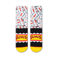 Flatlay showcasing two Tapatio To Go socks, highlighting the full design and color details.