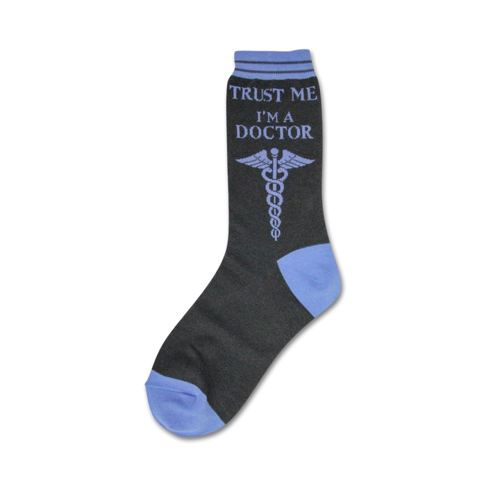 crew socks featuring the text 