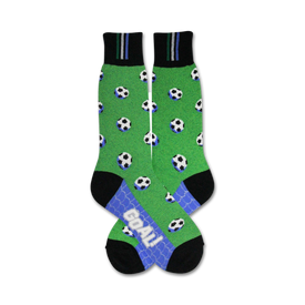 soccer soccer themed mens green novelty crew socks