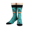 Another lifestyle shot: A person wearing the socks, showcasing the design.