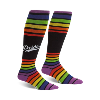 team pride pride themed mens & womens unisex multi novelty knee high^wide calf socks