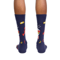 Detailed flat lay product shot of the 'Get Crackin!' socks, showing the complete design and color scheme.