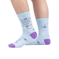 Lifestyle shot showing the socks on a person's legs, highlighting their fit and style.