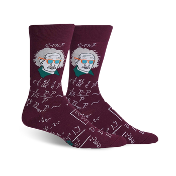 relatively cool geeky themed mens red novelty crew socks