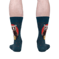 Rear view of the 'Bearly Awake' socks, showing both socks clearly.