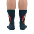 Rear view of the 'Bearly Awake' socks, highlighting the design on the back of each sock.