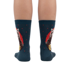 Rear view of the 'Bearly Awake' socks, highlighting the design on the back of each sock.
