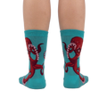 Rear view of The Octive Reader socks showing the full octopus design on both socks.