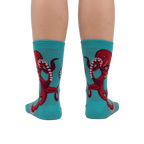 Rear view of The Octive Reader socks showing the full octopus design on both socks.