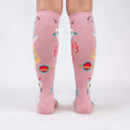 Rear view of the 'I Believe In Craft' socks, showcasing the full design on the back of the socks.
