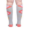 Back view of the 'It's Magic' socks, showcasing the complete design on the back of the legs.