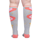 Back view of the 'It's Magic' socks, showcasing the complete design on the back of the legs.