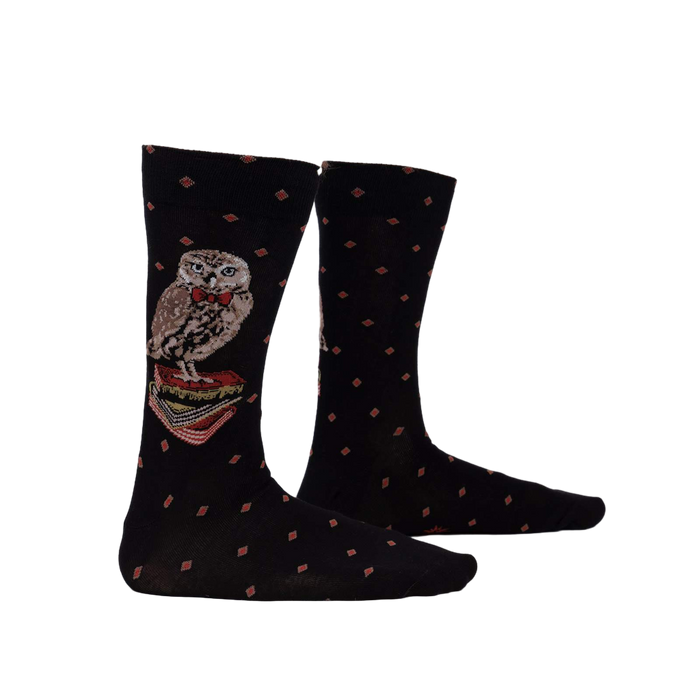 A lifestyle shot showing the socks on a person's legs, showcasing how they look when worn.