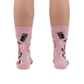 Rear view of the socks, showcasing the full design on both socks.