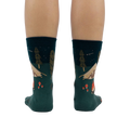 Back view of 'Off The Grid' socks, highlighting the design details from the rear.