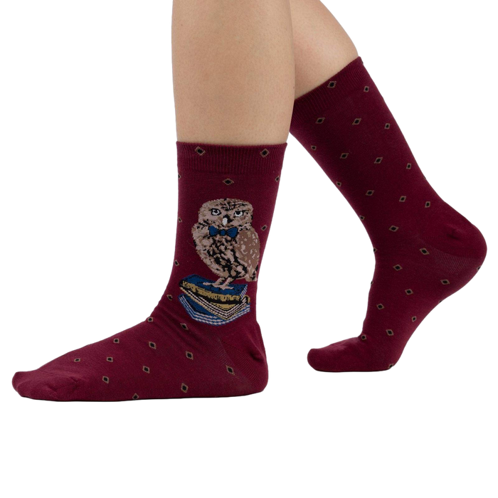 Lifestyle photo showing the socks on a person's legs, highlighting the fit and overall look.