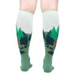 Back view of 'That's Shady' socks, highlighting the full design on each sock.