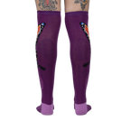 Back view of The Monarch socks, highlighting the design placement and overall sock shape.