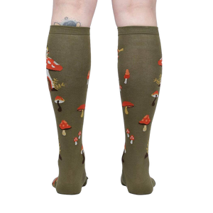 Rear view of the socks, highlighting the design on the back of the legs.