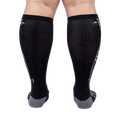Rear view of the 'Music Is My Forte' knee-high socks, showcasing the design from the back.