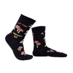 Lifestyle shot showing the socks on a person's feet, showcasing the fit and style.