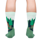 Rear view of the 'That's Shady' socks, clearly showing the design details on the back of the socks.