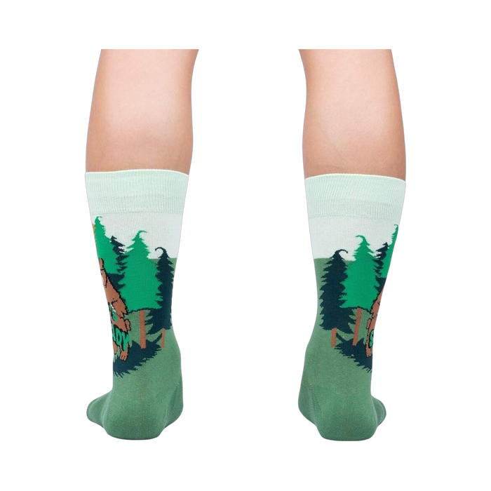 Rear view of the 'That's Shady' socks, clearly showing the design details on the back of the socks.