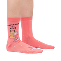 Lifestyle shot showing the socks on a person's feet, showcasing how they look when worn.