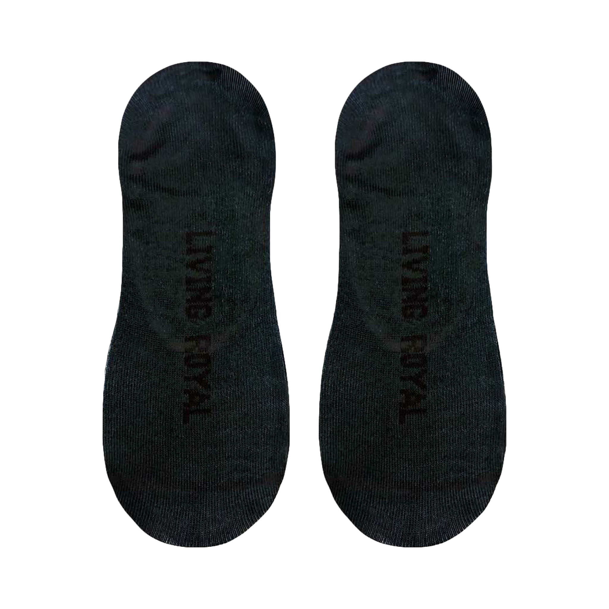 Close-up showing the sock's fabric and the 'Living Royal' branding on the inside.