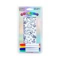 Packaging shot of Ocean Pals Coloring Socks showing the socks and four included fabric markers.