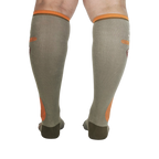 Back view of the 'Hang in There' knee-high socks, showcasing the full design.