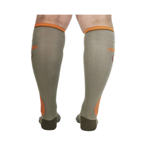 Back view of the 'Hang in There' knee-high socks, showcasing the full design.