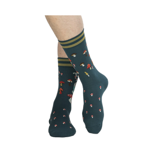 Flat lay showcasing a pair of 'Take A Trip' socks, highlighting the design details.