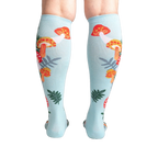 Back view of the socks, highlighting the design's full coverage and showcasing the pattern details.