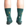 Back view of Beetle-Mania! socks, highlighting the full design and color detail.